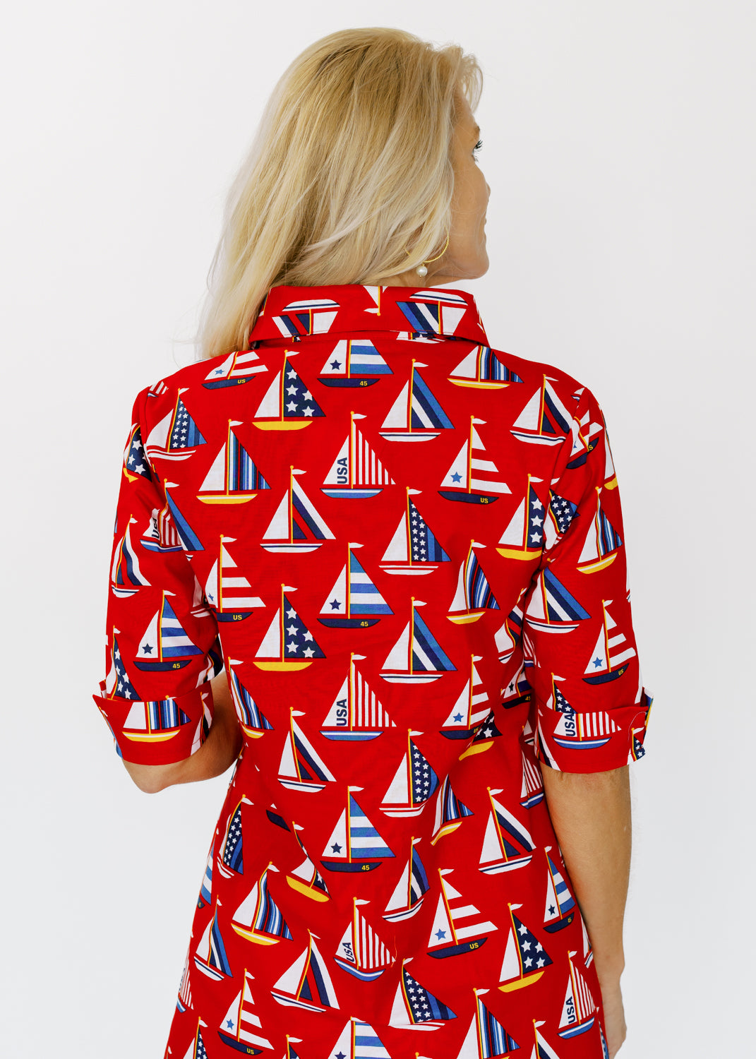 Lizzie Cover Up - Sailboats