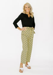 Dorothy Pants - Boca Grande Cane Black/Gold