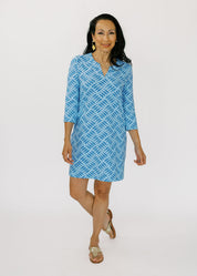 Lucille 3/4 Sleeve Dress - Fresh Catch Fish