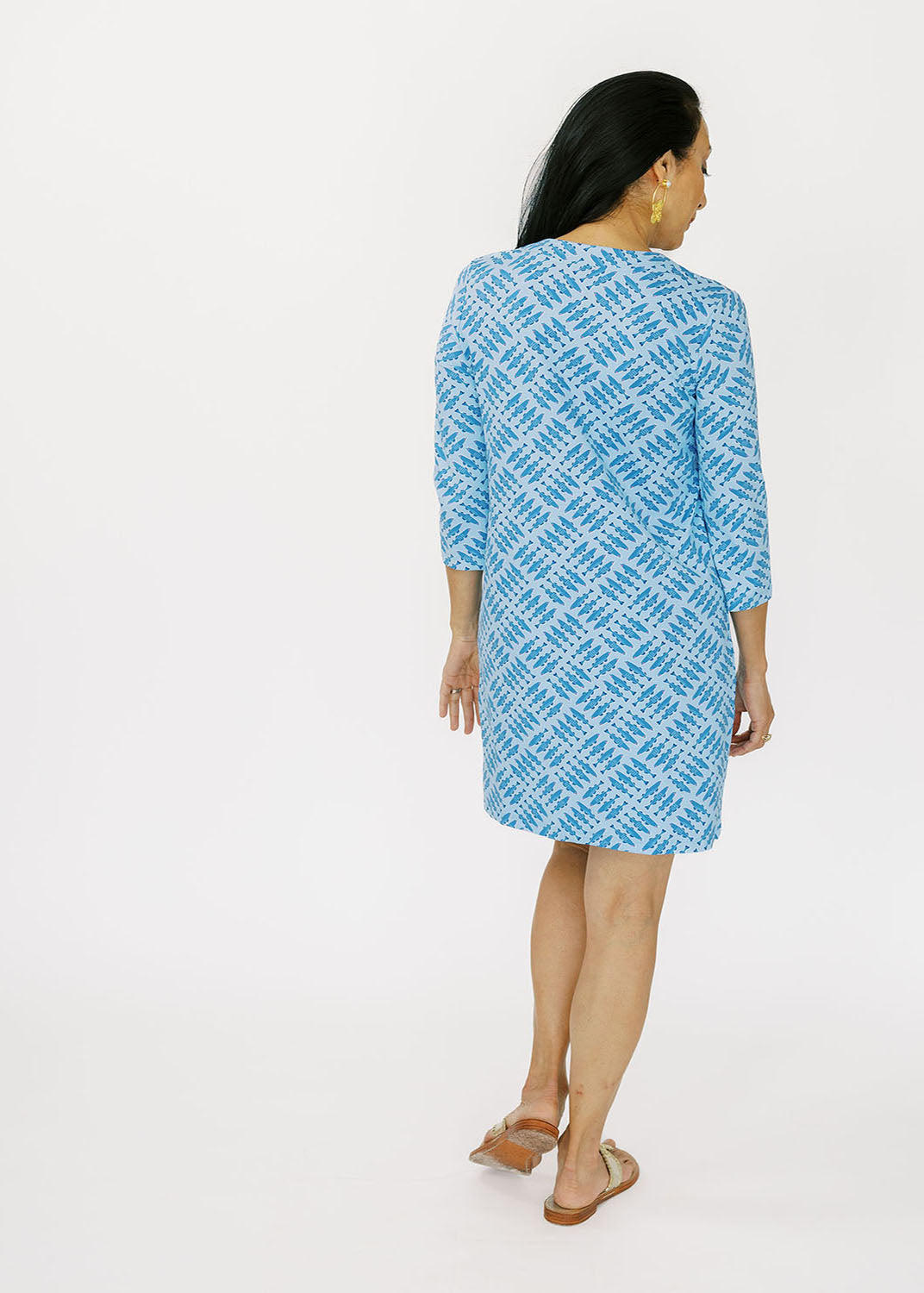 Lucille 3/4 Sleeve Dress - Fresh Catch Fish