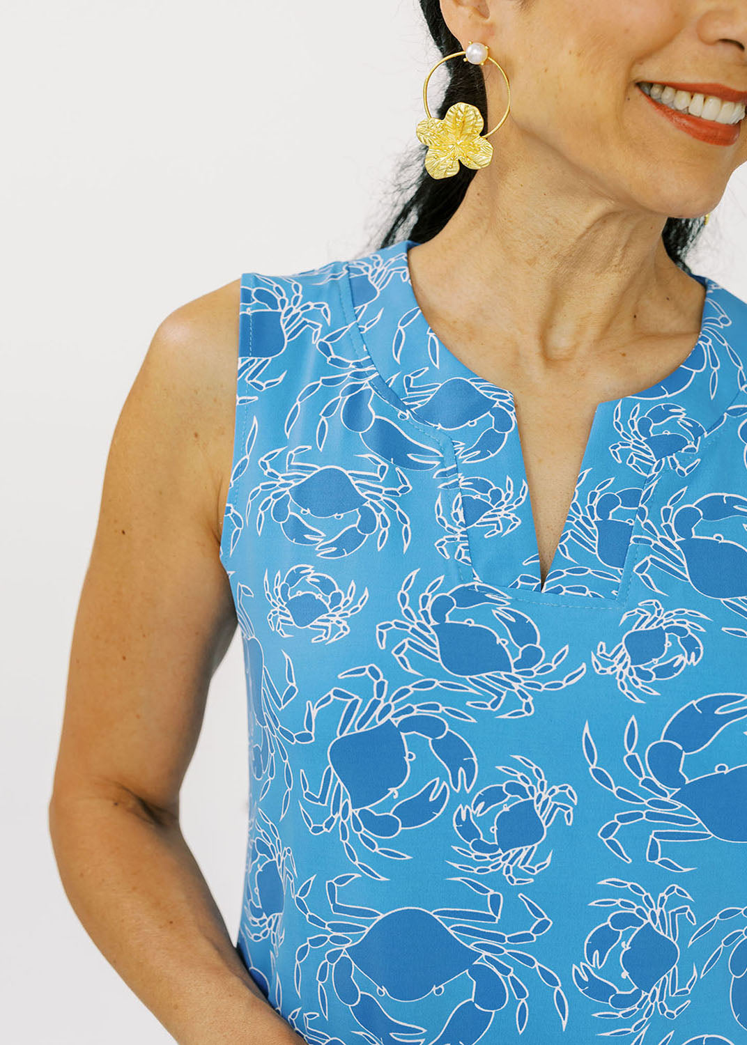 Lucille Dress - Blue Crabs