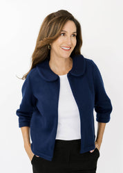 Jackie Jacket - Navy Fleece