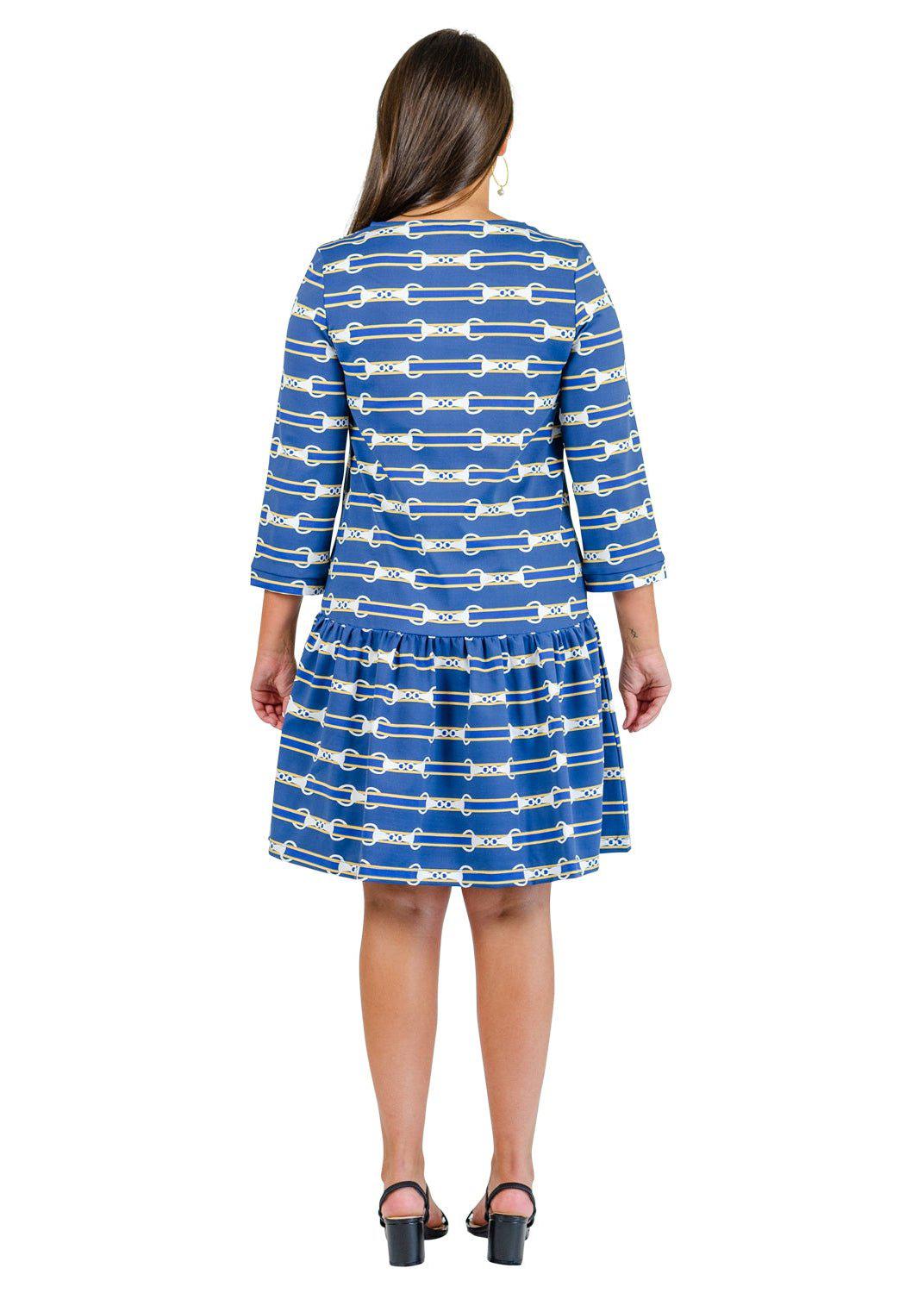 Bridget Dress - Riding into Fall 2 Blue - FINAL SALE-2