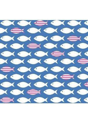 Lucille Sleeveless Dress - Striper Fish Regatta/Pink XL