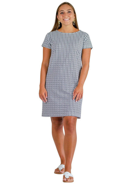 Marina Dress - Alabama Black/White Houndstooth - XS